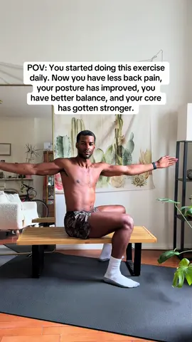 A post by @onedariuswilliams on TikTok caption: My back pain didn’t stop until I started to move more. Try torso rotations to help with pain in your neck, shoulders, and upper back. Is this an exercise you would try? Let’s chat in the comments 👇 #mobilityexercise #backpainrelief #lowerbackpain #posturecorrection #mobility #fyp 