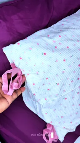A post by @terrybree241 on TikTok caption: This comforter set is giving cozy and cute! 🌸 Loving the little floral prints and the sweet bows on the pillowcases. Who else loves soft vibes in their bedroom? 🛏️💕 #floralcomforterset #3pccomforterset #comforterset #comfortersets #bedding 