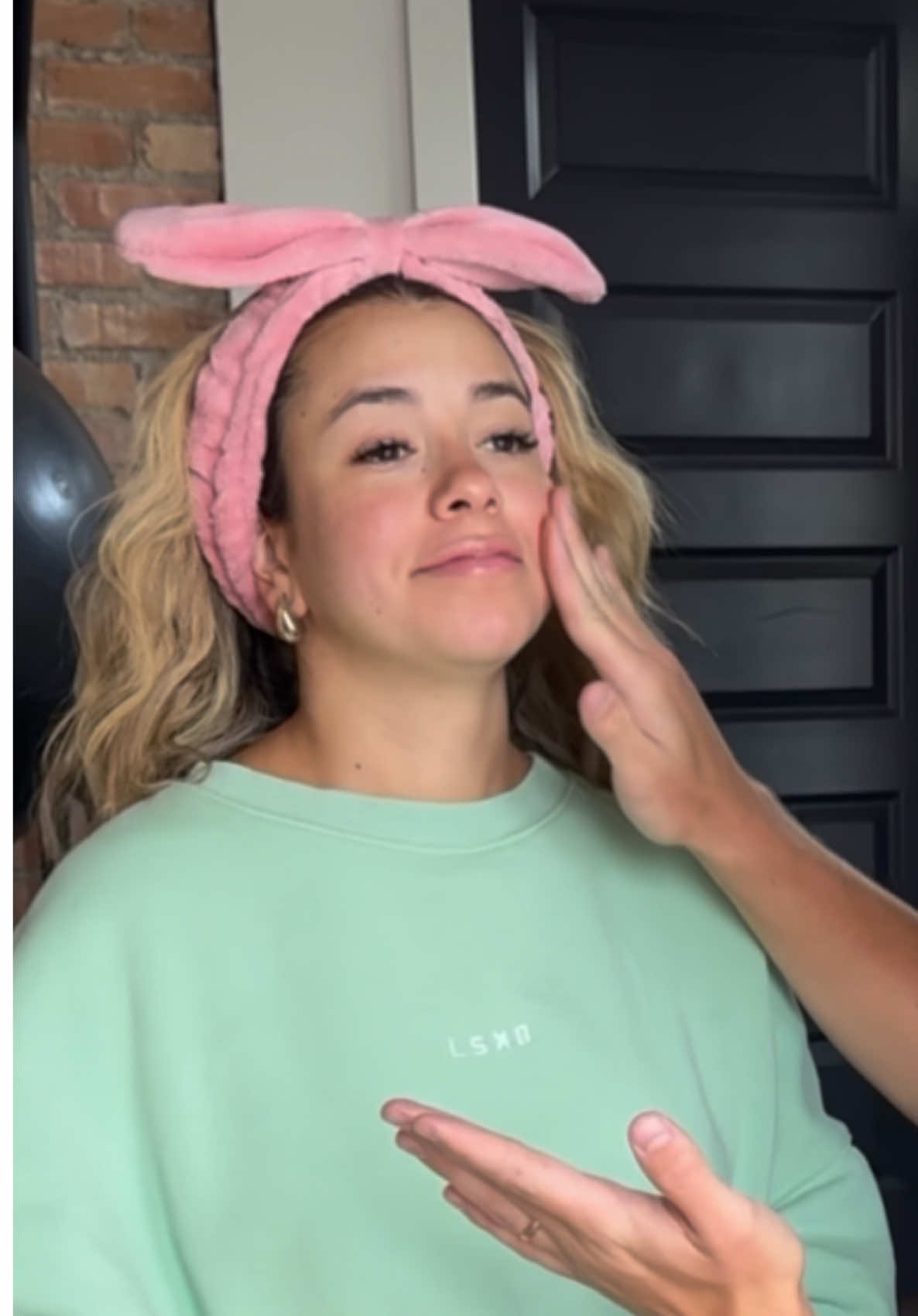A post by @jenniferaffleckk on TikTok caption: How did he do!!?? 🤣 @Zac Affleck  @mcobeauty us is available @Kroger and Target #mcobeautypartner #thisisnotadupe #husband #couple #makeup #ad