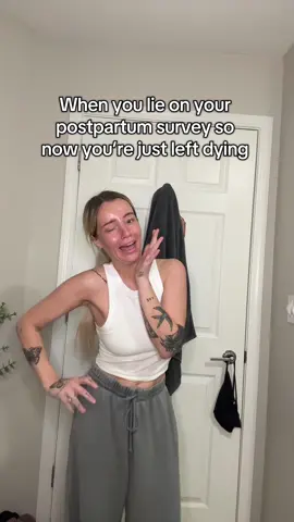 A post by @officialcorimiles on TikTok caption: Don’t be out here lying on your postpartum depression survey. This isn’t the strong mom olympics.  ✨ 1 in 7 moms experience postpartum depression. ✨ Up to 80% experience the “baby blues.” It’s hormones, brain chemistry, and literally being human. Your mental health matters more than looking like you’ve got it all together.  #moms #motherhood #postpartum #mentalhealthmatters 