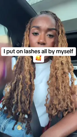 A post by @jackiehillperry on TikTok caption: I put on lashes all by myself. 🥰 ——— Thank you @Megan Ashley for getting me the lil self lash kit thingy. Having a bestfriend that’s a preaching makeup artist has it’s perks I tell ya.