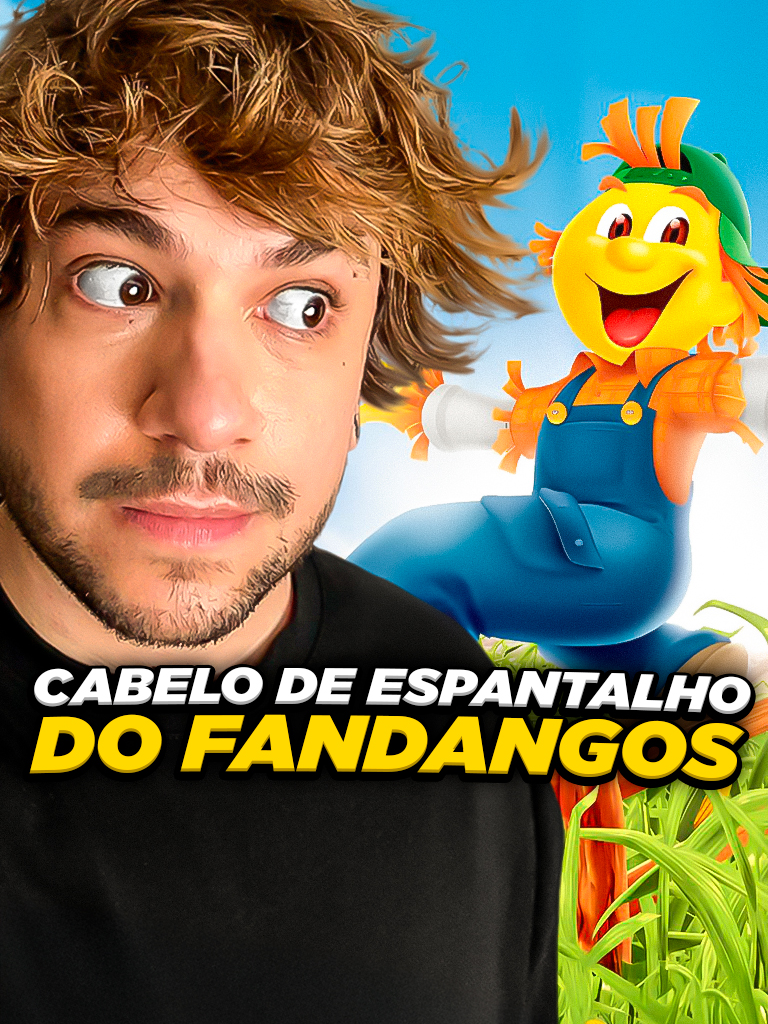A post by @bruninzor on TikTok caption: cabelo de espantalho #livedobrino #humor