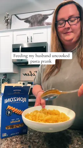 A post by @allieandnoah on TikTok caption: It was so yummy 🤣 #allieandnoah #funny #funnycouple #husbandwifecomedy #marriage #comedyvidoes 