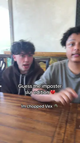 A post by @vexbolts on TikTok caption: Guess who the imposter is TRIGGER WARNING J*bs #vexbolts #chopped #unemployment 
