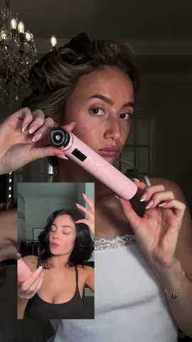 A post by @hannahharrell on TikTok caption: Glass skin summer @medicube global  #medicubepartner #boosterpro #kyliejenner #SkinCare #glassskin