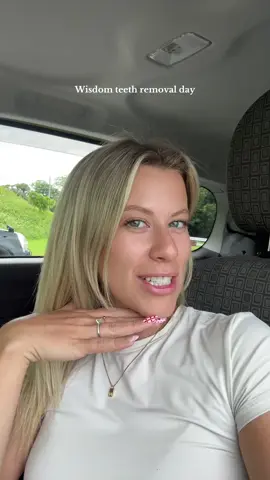 A post by @momentswithmoriah on TikTok caption: My jaw is really starting to hurt 😭 #wisdomteeth #wisdomteethremoval 