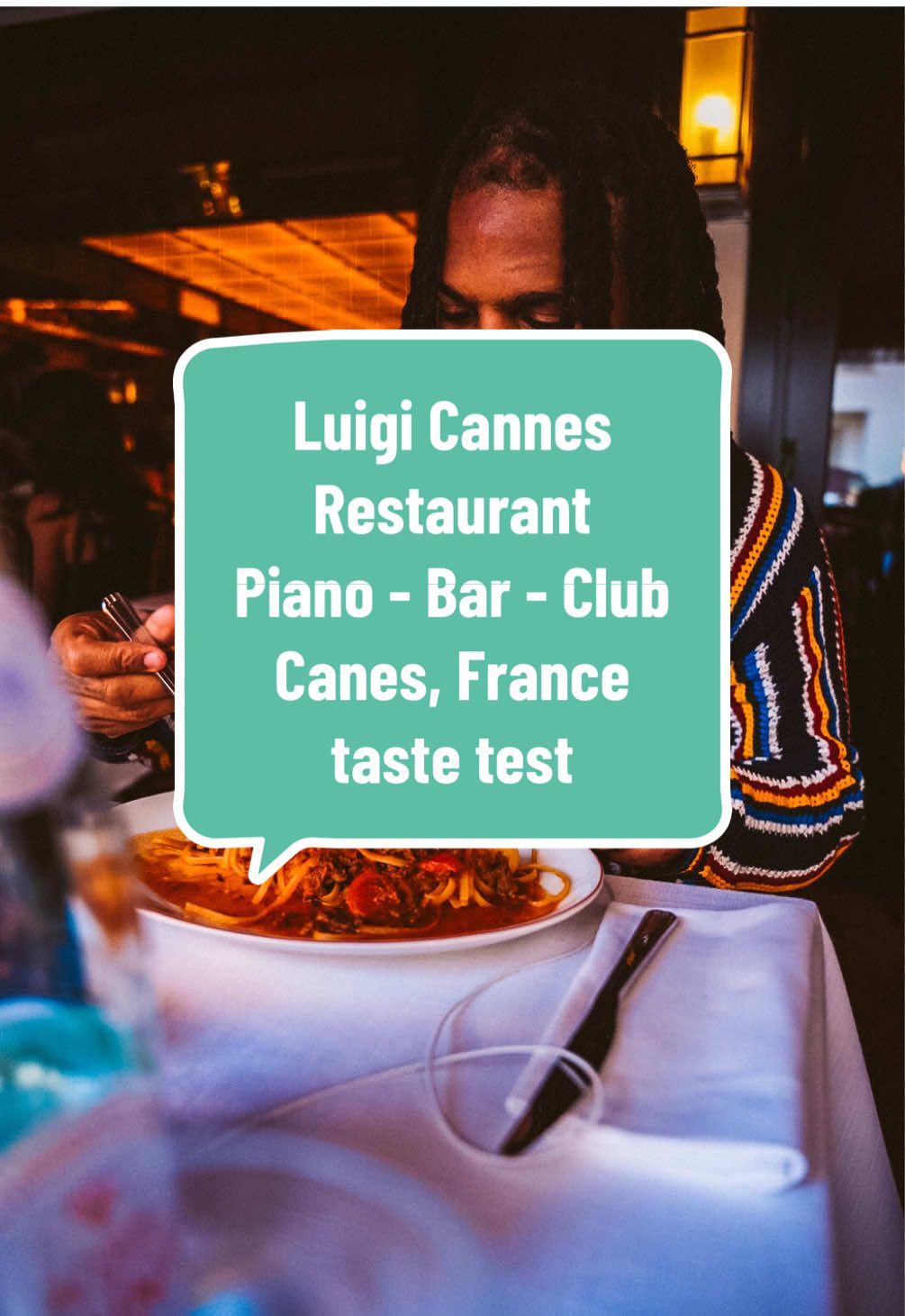 A post by @keith_lee125 on TikTok caption: Luigi Cannes Restaurant-Piano Bar - Club taste test 💕 would you try it ? 💕 #foodcritic 