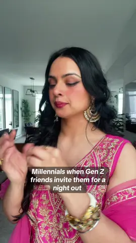 A post by @ogbhangralicious on TikTok caption: 11 pm is bed time 🤣 #millennial #genz #relatable #30s #bhangralicious 