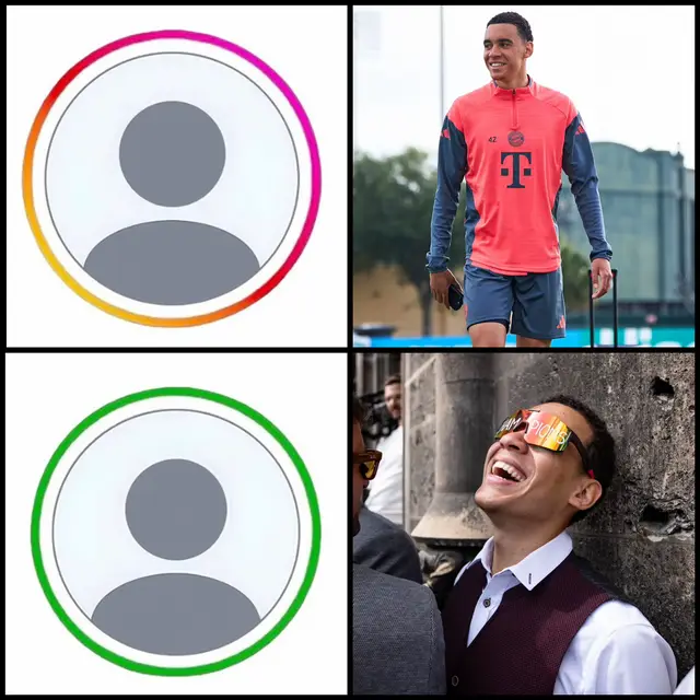 A post by @fcbayern on TikTok caption: A small difference 😂 #FCBayern #MiaSanMia 