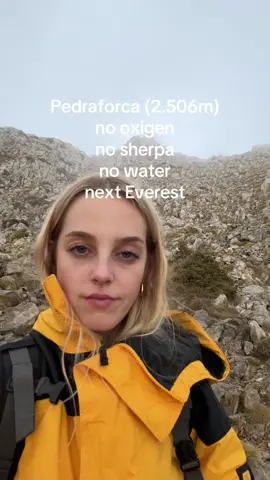 A post by @mirjordas on TikTok caption: Pefrafora (2.506m) with no oxigen, no sherpa 🫡