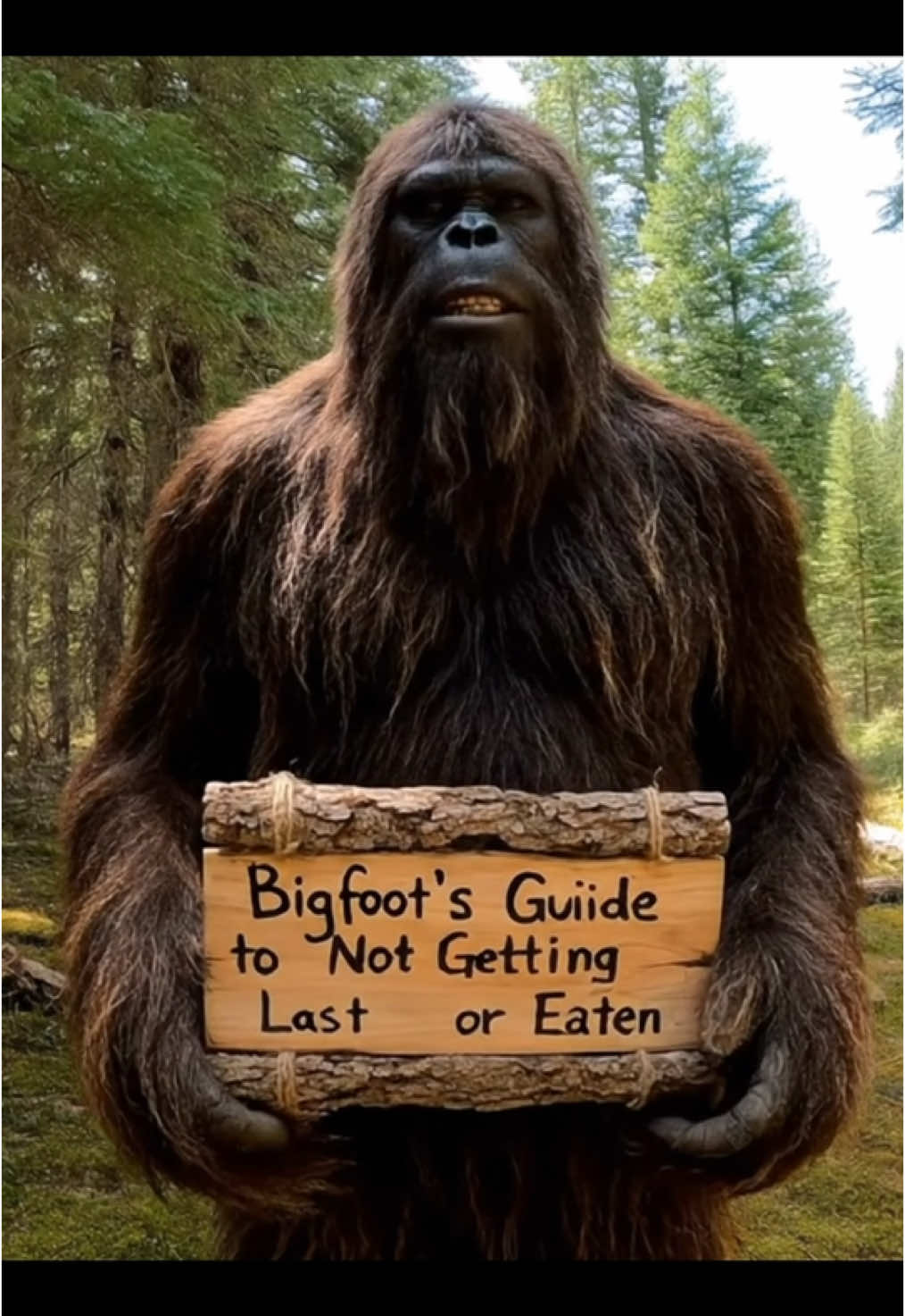 A post by @infinitecr8 on TikTok caption: Bigfoot Vlog Day 15 #bigfoot #bigfootisreal #vlog #usa🇺🇸 #fyp #outdoors #bigfootvlog