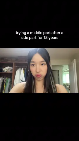 A post by @elleleeofficial on TikTok caption: should i get a wolf cut and bring the bangs back? 😭😩 #hairtok 