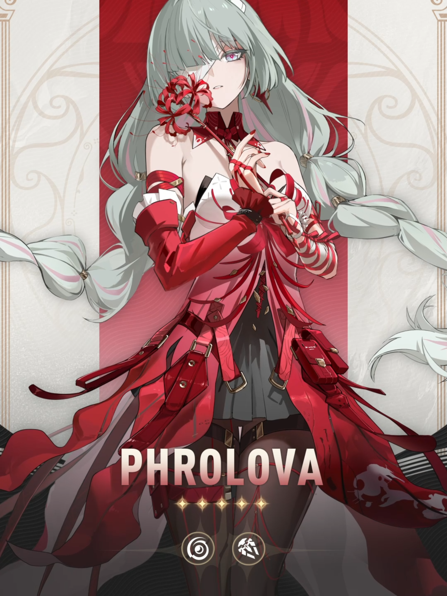 A post by @wutheringwaves_official on TikTok caption: Resonator Preview | Phrolova "This dream hereafter, shall rise no more." Attribute: Havoc Weapon: Rectifier #WutheringWaves #Phrolova