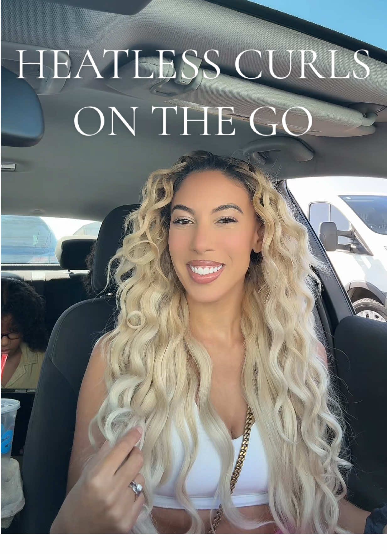 A post by @brookeashleyhall on TikTok caption: #heatlesshair #heatlesscurls #overnightcurls #heatlesscurlsovernight #fypシ 