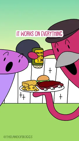 A post by @thelandofboggs on TikTok caption: It works on everything! #juneteenth #boggs #cocoabutter #animation  