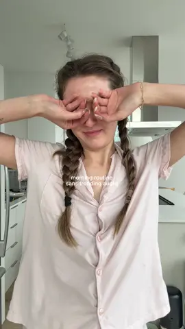 A post by @diaryofisabelle on TikTok caption: non-aesthetic morning skincare hihi 