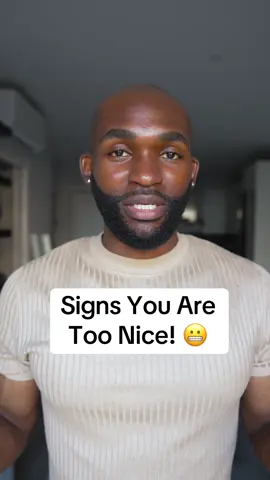 A post by @joshotusanya on TikTok caption: Are You Too Nice? 😬 Thoughts? 💭 #toonice #peoplepleaser #nice #takenadvantageof #joshosays #tiktoktaughtme 