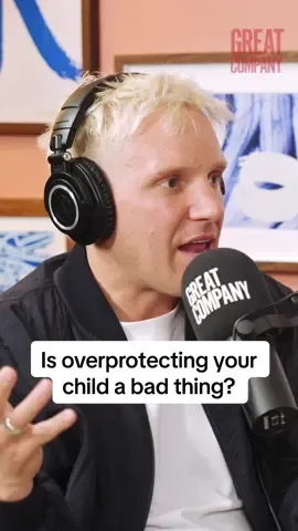 A post by @greatcompanypodcast on TikTok caption: Not the trampoline with no net 🤣 my dad shares his number one bit of parenting advice! @jamie  Search ‘Jamie & Nick Laing Great Company’ on YouTube, Spotify and Apple for the full episode. #parentingtips #father #parentingadvice #greatcompany #podcast 