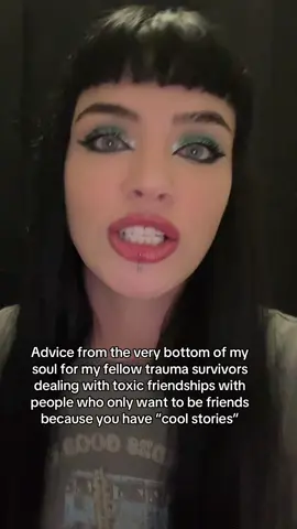 A post by @daniellesadvocacy on TikTok caption: #toxicfriends #fostercare #formerfosteryouth #traumatok #cptsd #healing #selflove 
