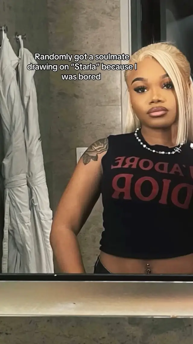 A post by @muizandjae on TikTok caption: #soulmatedrawing #soulmate #soulmatefilter #starla #starlasoulmate #fyp #promo #trending #CapCut #viralvideo #muizandjae #foryoupage #fypシ #fun #fypシ゚viral #foryoupage❤️❤️ #fy 
