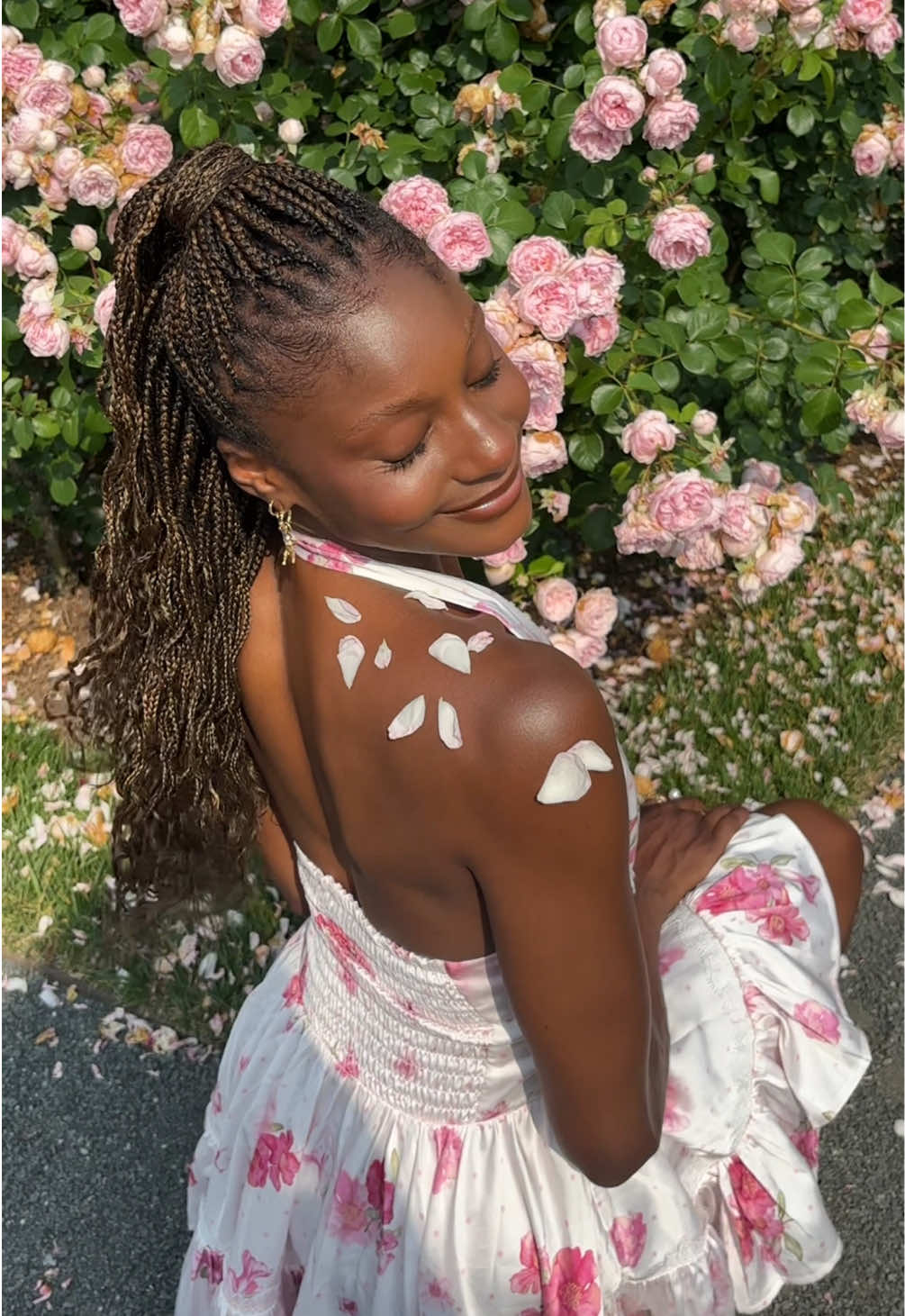 A post by @camrihewie on TikTok caption: stopped and smelled the roses. 💐💐💐 