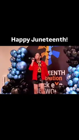 A post by @aniya.simone5 on TikTok caption: Some clips of me performing my song “I Have a Dream” at the @blackexpnetwork Juneteenth Event. I also sung a clip of it on the Young Dylan Show. Stay tuned…. Big things coming soon 💜 Song: Written & Produced by @edawkins  #aniyasimone #ihaveadream #juneteenthcelebration✊🏿❤️🖤💚 #happyjuneteenth❤️🖤💚 #positivity #singing #thelionking #thelionking #disney #broadwaykids #broadway #rafikitour #disneykid #blackbroadway #youngactor #blackgirlmagic #talentedkids #pencredible #hangingwithaniya #naturalhair #fyp #kidsingers #blackgirlsrock #atlanta #aniyasimone #positivevibesalways