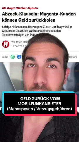 A post by @foerderminister on TikTok caption: Unzulässige Gebühren zurückholen vom Monilfunkanbieter Magenta ☝️ #förderungen #österreich #zuschuss #fyp #steuern #finanzen #bonus #unterstützung #geldzurück 