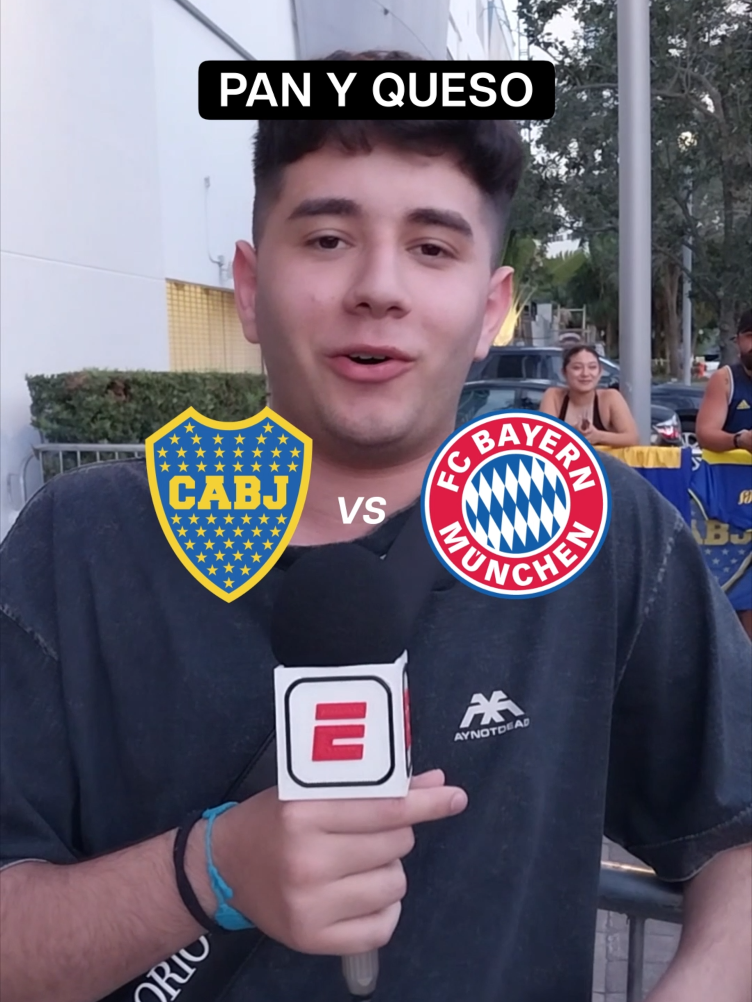 A post by @disneyplusla on TikTok caption: Confianza sobra para los hinchas de Boca en el Mundial de Clubes. ¿Podrán vencer al Bayern? ⚽💥 #espn #boca #bayern #mundialdeclubes