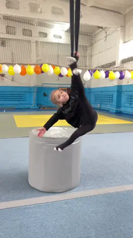 A post by @wow_family_circus on TikTok caption: #circusartist #aerialstraps #aerialist 