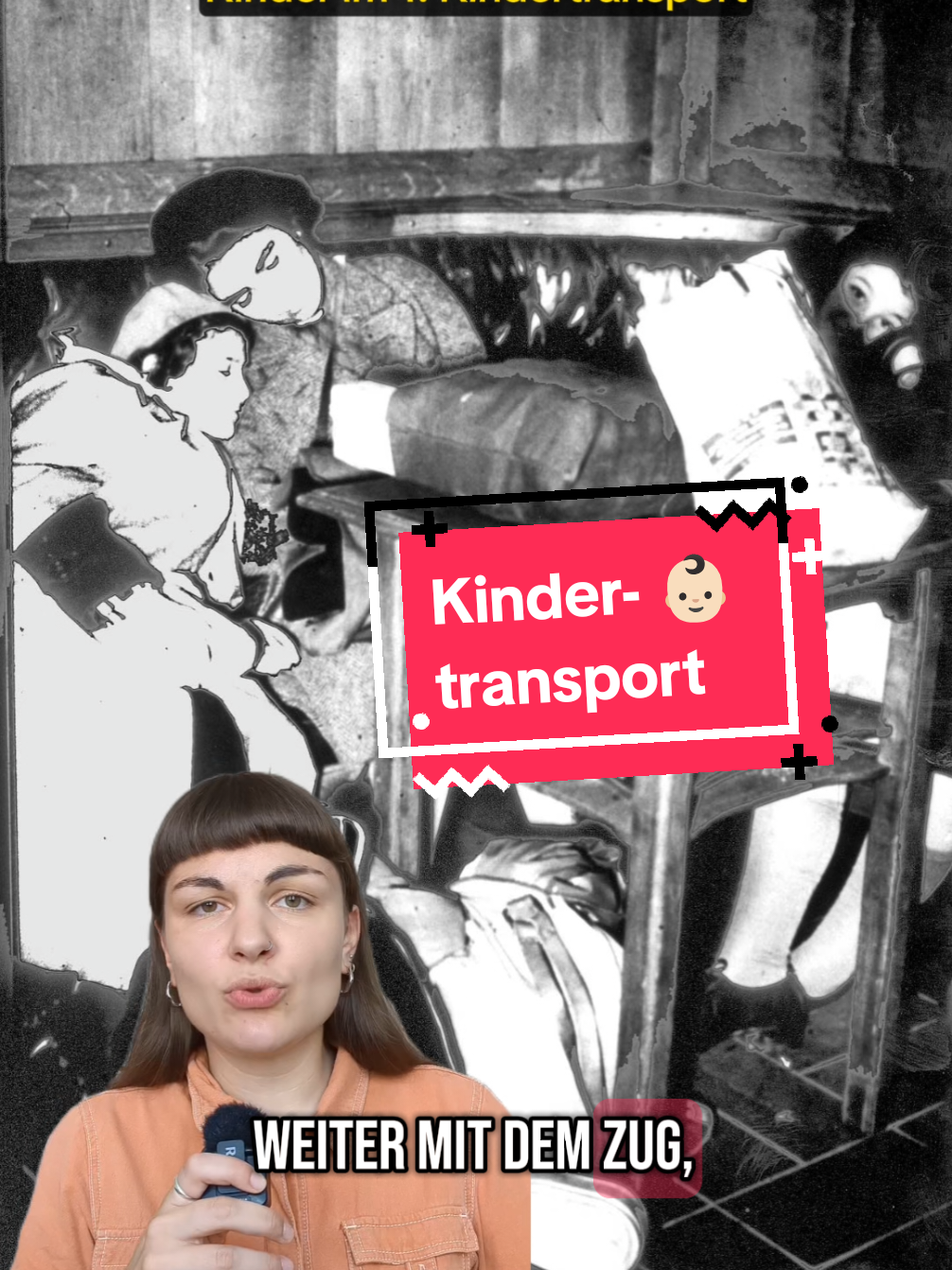 A post by @keine.erinnerungskultur on TikTok caption: 10.000 Kinder konnten mit den KINDERTRANSPORTEN aus Nazi-Deutschland gerettet werden. 