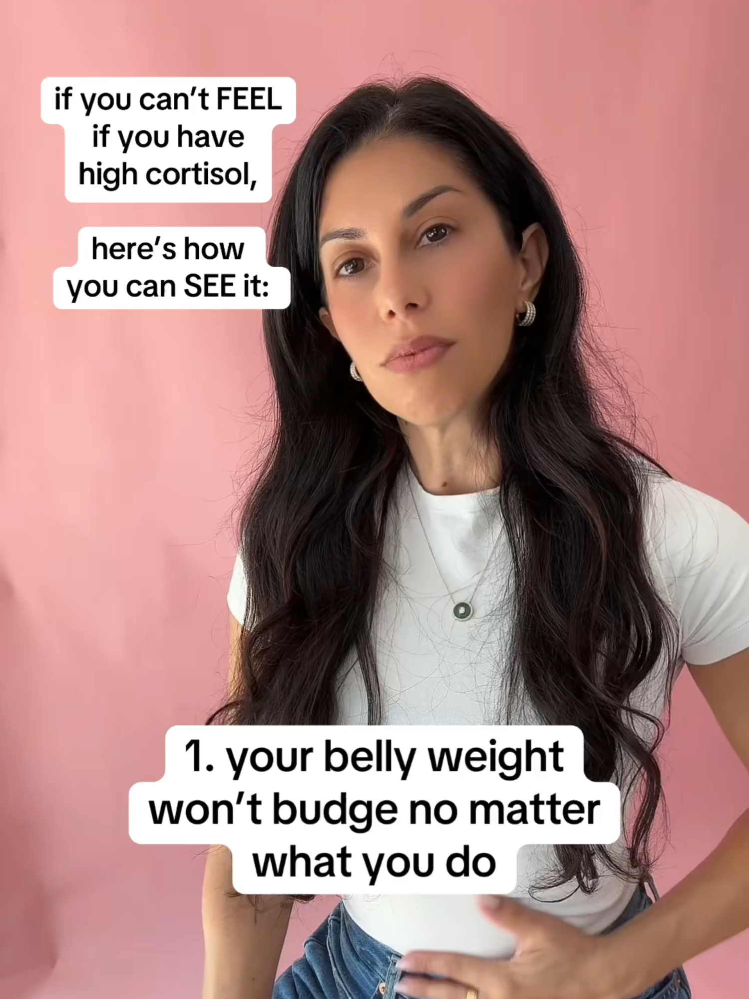 A post by @theworkoutwitch on TikTok caption: high cortisol can silently change the way you look, without you even noticing 🥹 lower your cortisol in 90 days 🔗 on profile ✨ #traumarelease #stressrelease #cortisol #cortisollevels #hormoneimbalance #stressrelief