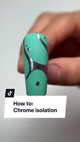 A post by @sulysnailography on TikTok caption: Replying to @SulysNailography Chrome isolation tutorial and how to get a smooth non grainy chrome! #nailtutorial #chromeisolation #howtonails #nailarttutorial  ( @Britney 🖤  for the black polish) Used @Ballpit Nail Art Products c0de 𝗦𝗨𝗟𝗬 ✨  -beginner baddie  -un💀