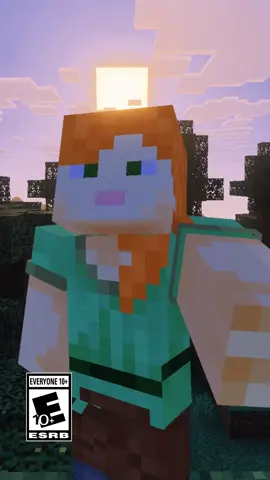A post by @minecraft on TikTok caption: Rally your friends and set out on soaring adventures together with Realms Plus! 💚 Race your happy ghasts through sky-high builds, plan raids in the Nether, or marvel at the Vibrant Visuals sunsets with up to 10 friends on your own, always-online server #Minecraft 