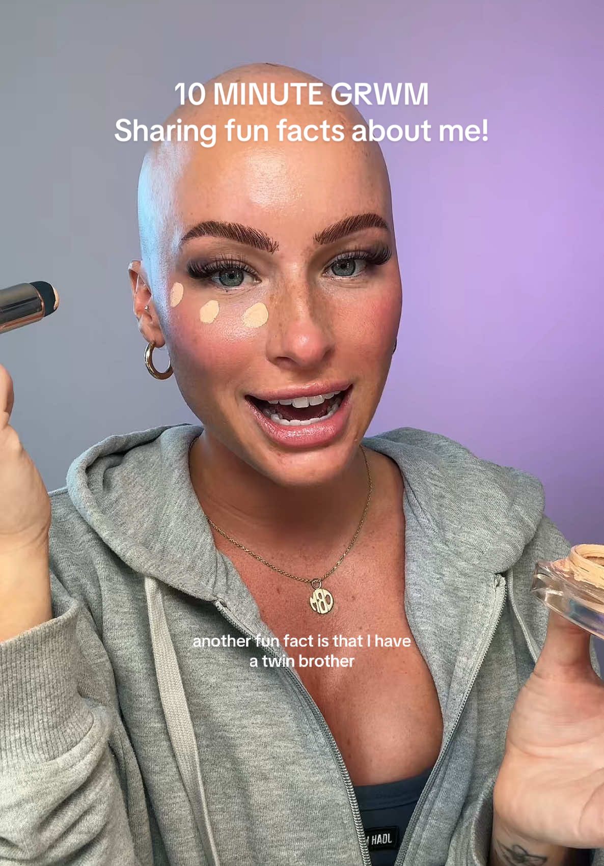A post by @chl0ebean on TikTok caption: Sharing fun facts about me while trying new products from Sephora  #grwm #beauty #sephora #storytime 