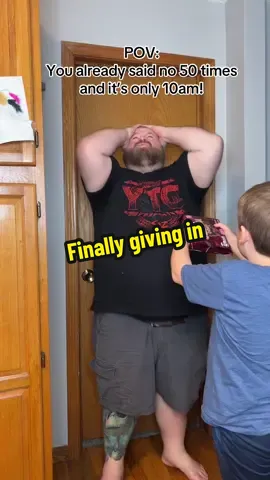 A post by @cowphobia86 on TikTok caption: Kid is relentless! #fyp #funnyvideos 