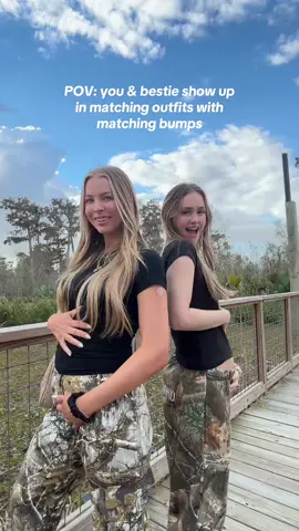 A post by @maycineeley on TikTok caption: Can’t wait for our girls to be besties too🩷 @Mikayla Matthews #slomw #pregnant #pregnancy #momtok 