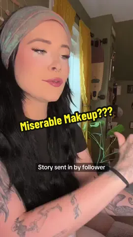 A post by @siiriparkss on TikTok caption: Miserable Makeup??? 💄 #fyp #fypシ #siiri #siiriparkss #hair #hairtok #hairhumor #hairstylist #hairsalondrama #hairsalonhorrorstory #hairsalonhorrorstories #karen 