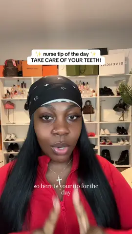A post by @nursebrat on TikTok caption: The best time to have control is BEFORE things happen that’s why I especially love teaching preventative things that many people don’t think is important because I’ve heard too many people not see a dentist in YEARS! (Obviously this is not for people who are unable to. But those who have insurance and can get regular cleanings, X-rays etc.. please do)  #nursebrat #blacknurse #nurselife #amirahali #nursebratlife #nursesoftiktok #travelnurse #travelnurselife #ernurse #ernurselife #nursetok #nursetiktok #blacknursesoftiktok #blacknursetiktok #registerednurse #blackgirltiktok #education #nursebratteaches #nurseeducation 
