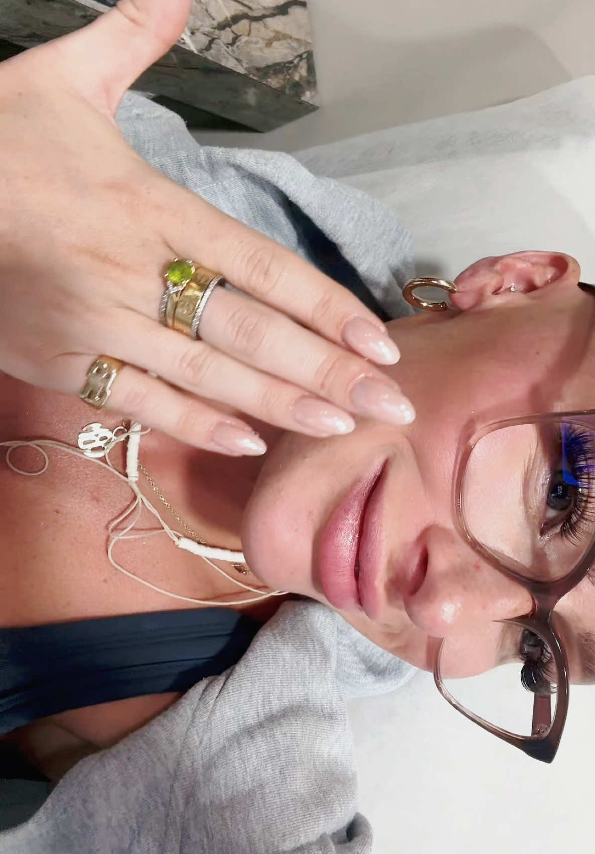 A post by @chl0ebean on TikTok caption: Wow I feel like a new women #nails #nailtransformation #chromenails #miami 