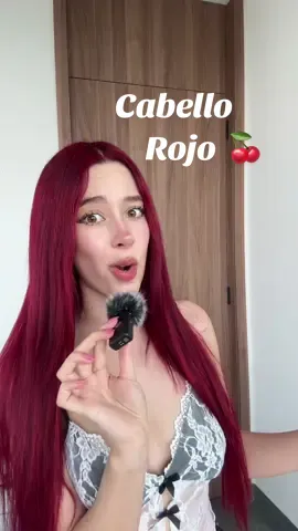 A post by @dafnezzuniga on TikTok caption: Piénsalo bien antes de pintarte el cabello rojo 🫣🍒 #hair #beauty #fyp 