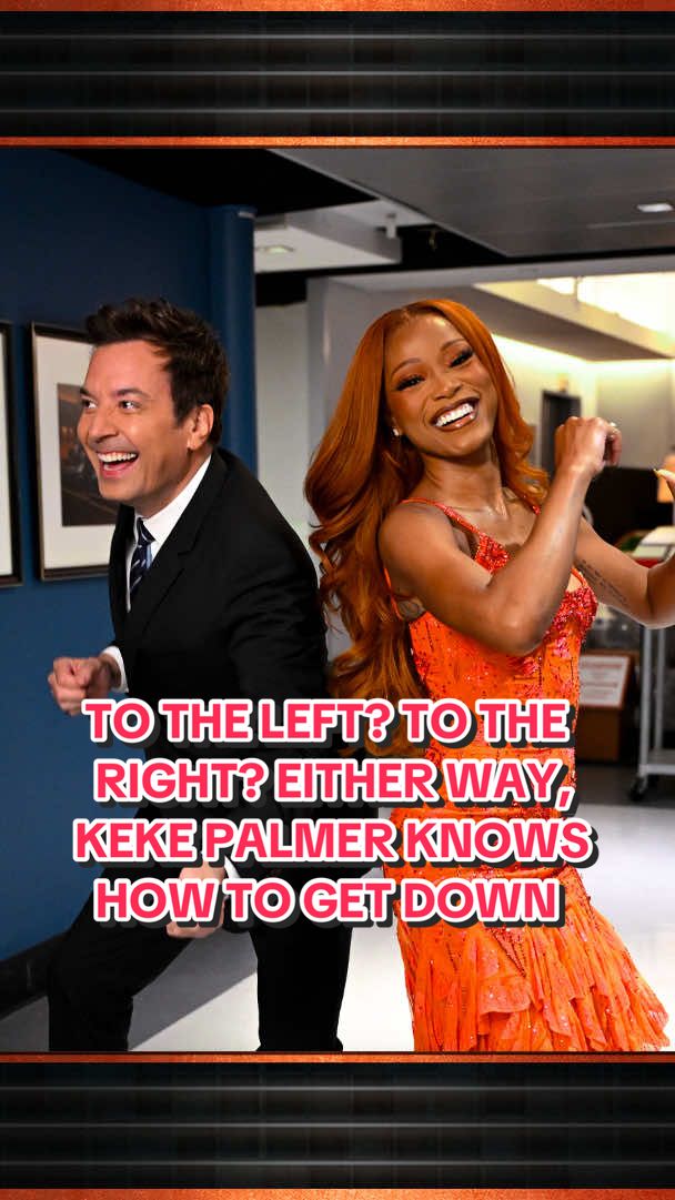 A post by @fallontonight on TikTok caption: To the left? To the right? Either way, @Keke Palmer knows how to get down 😂 #FallonTonight #TonightShow #KekePalmer #CupidShuffle #JimmyFallon 