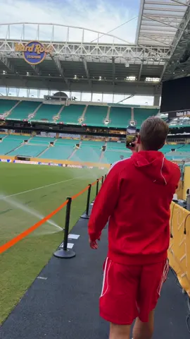 A post by @fcbayern on TikTok caption: Harry Kane: world class striker, pitch inspector & content creator 😂🌱🤳  
