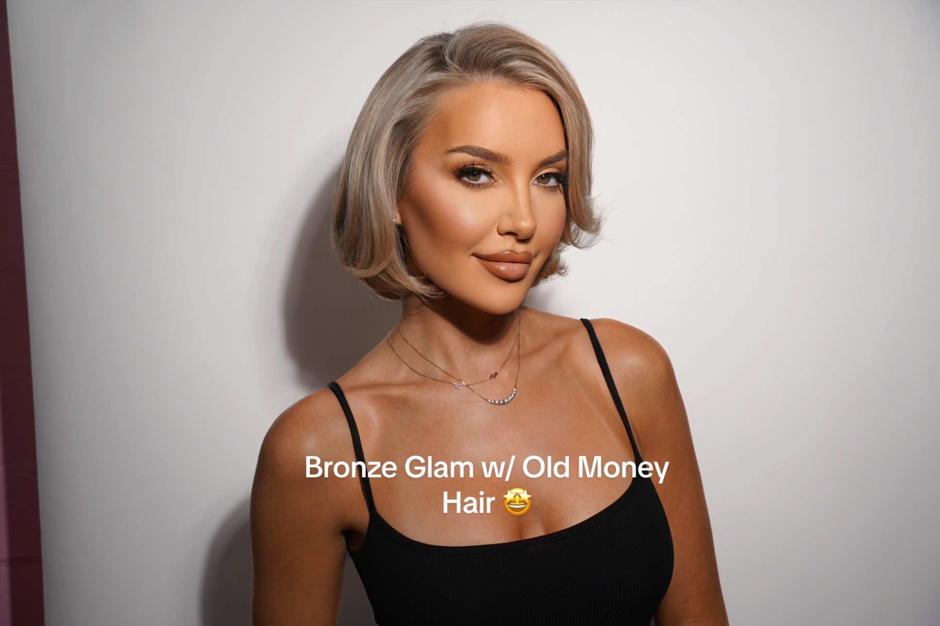 A post by @makeupbydwiggs on TikTok caption: Do you think we nailed it? 🥹✨ such a fun Glam moment!! HAIR: @GloGlo  #fy #fypシ #makeup #bridalmakeup #travelmua #bridalmua #softglam #oldmoney #oldmoneyglam 