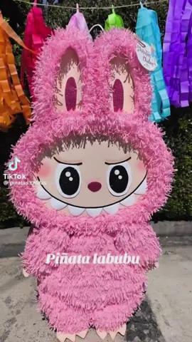 A post by @elizabethbugarin1 on TikTok caption: Piñatas from TJ😅😅#labubupiñata #lafufu 