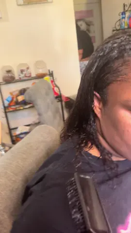 A post by @auntd81 on TikTok caption: Bria said please be quiet and dry my hair#autism#nonverbalautism#autismawareness#hair#specialneedsmom#specialneedsfamily#caregiverlife#fyppppppppppppppppppppppp 