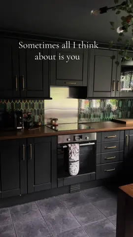 A post by @ccrystalx66 on TikTok caption: When I’m not home, sometimes that’s the only place I want to be. Anyone else!? #Home #homedecor #kitchen #darkhome  