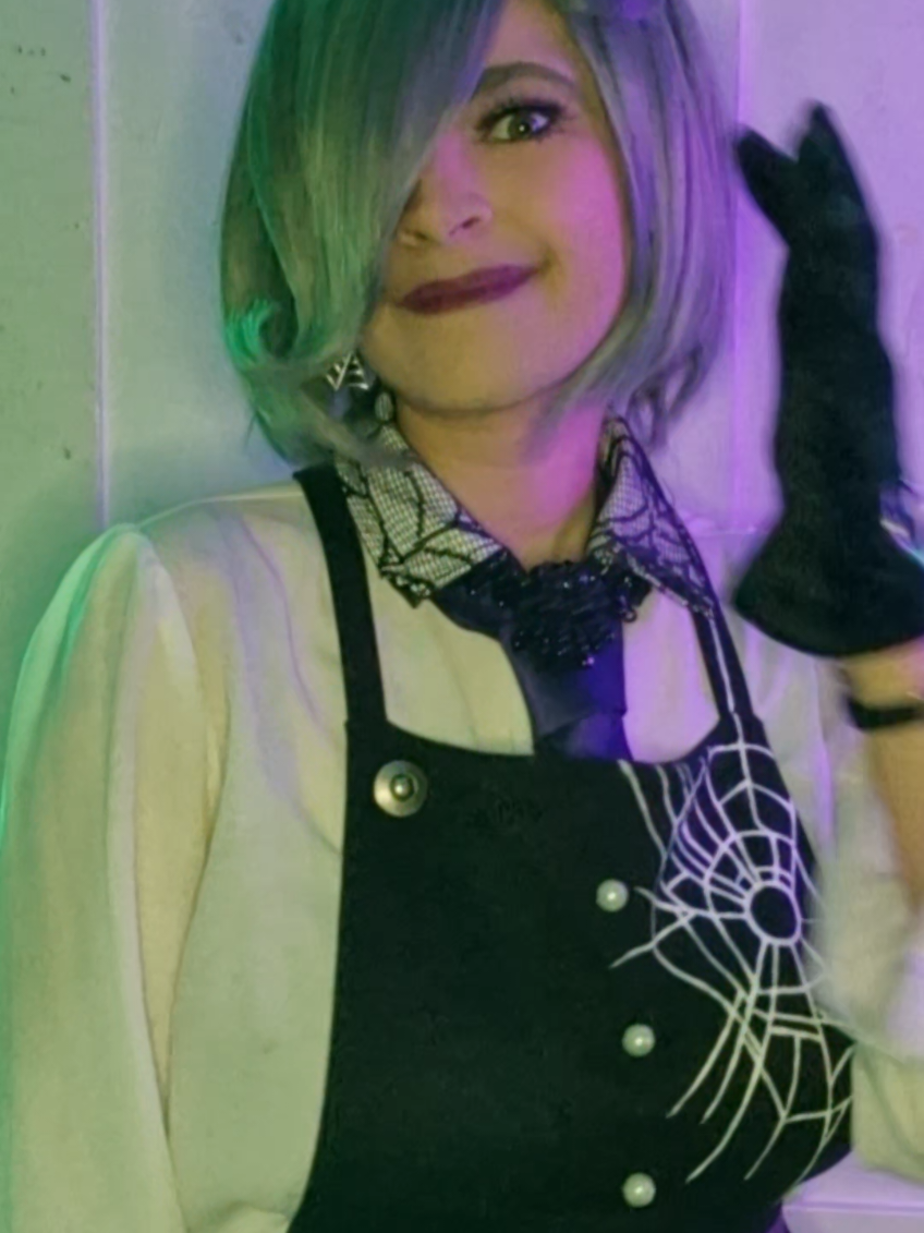 A post by @alittlebitalexia on TikTok caption: I know it's way way off but I've decided to bring kirumi to mcm October #kirumitojo #kirumitojocosplay #danganronpa #danganronpav3 #drv3 