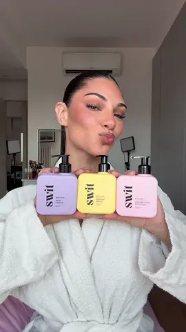 A post by @iolandadibattista on TikTok caption: My obsession is @SWITBODY 💜 🍰🍪🧁🥧🥮🍌🍮🍬🍭