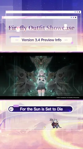 A post by @honkaistarrail_official on TikTok caption: Firefly Outfit Showcase - Version 3.4 Special Program #HonkaiStarRail #HoYoverse #Firefly
