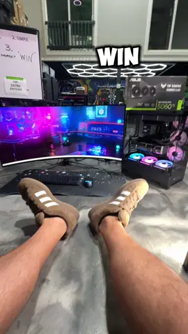 A post by @overkillgamingofficial on TikTok caption: 1. Like 2. Comment “Win” 3. Share with homie! 